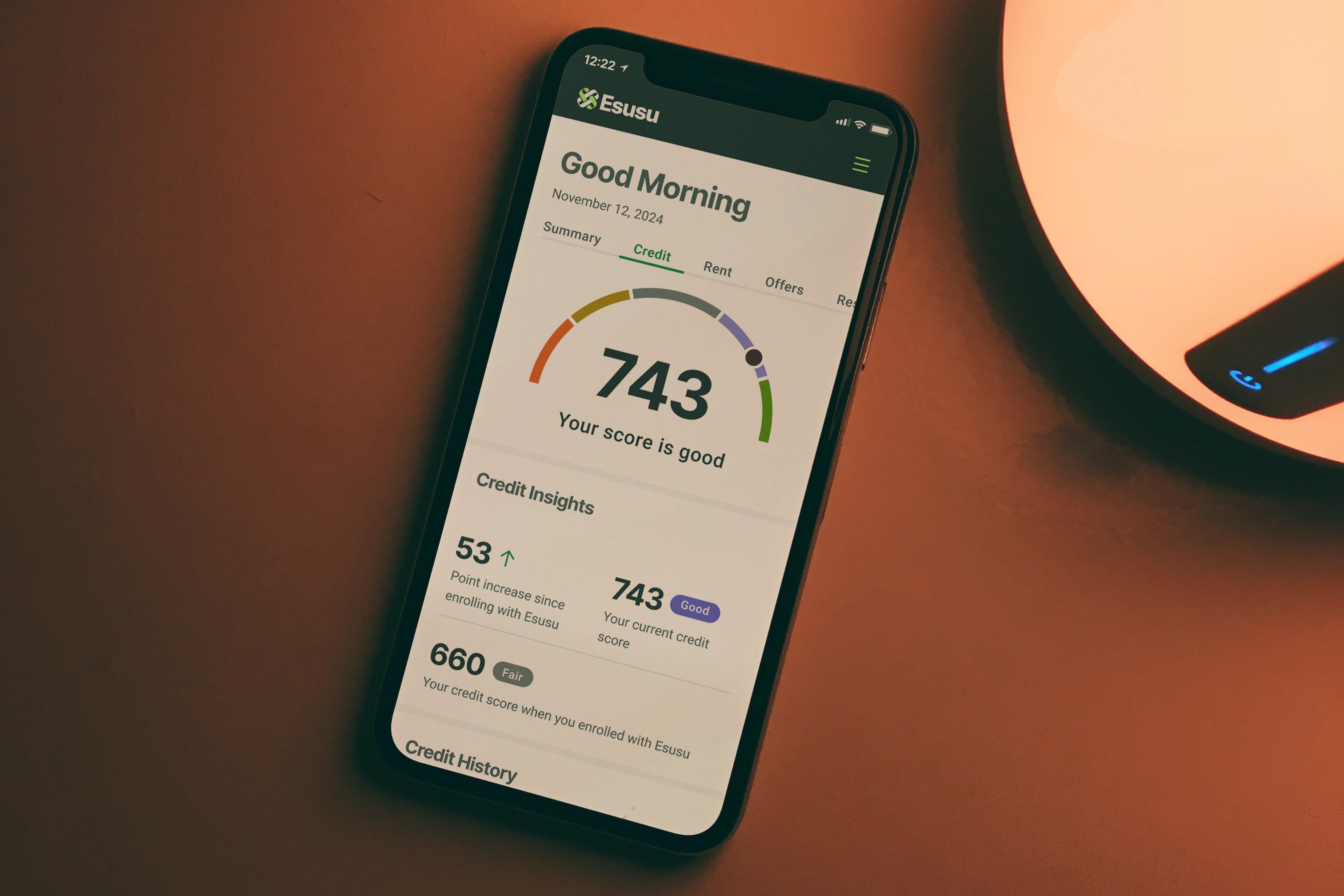 Credit score app