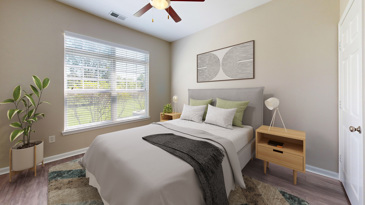 Bedroom with Large Window
