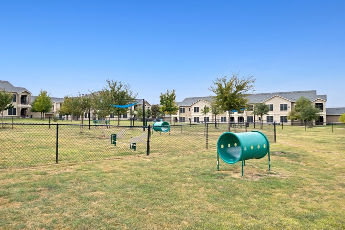The dedicated dog park area at Sixteen50 at Lake Ray Hubbard, providing a safe and enjoyable space for pets to play.