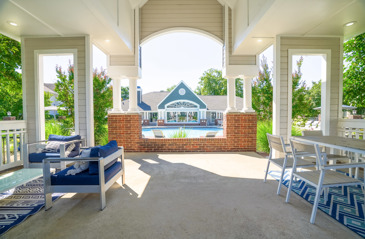 Shaded Poolside Pavilion