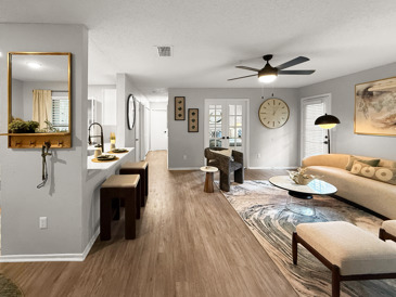 The 1800 at Barrett Lakes - Living Room