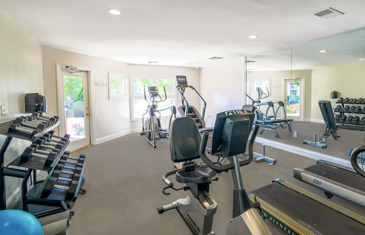Fitness center with cardio and free weights