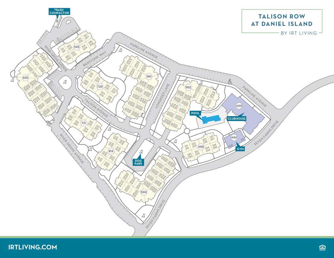 Talison Row at Daniel Island - Community Map