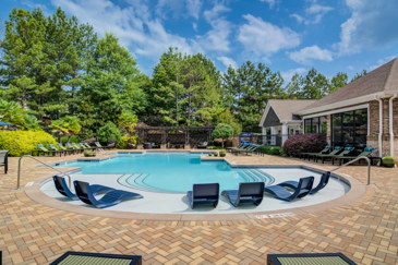 Poolside Lounge Area at Waterstone at Big Creek
