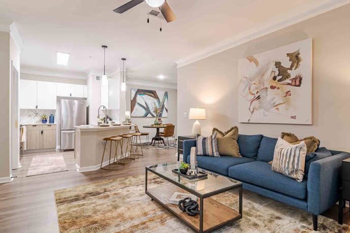 Newly Renovated Floorplans Featuring Hardwood Style Flooring and Open Concept Living