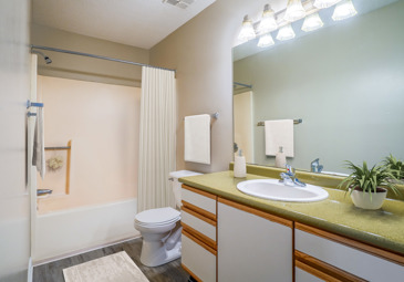 Bathroom with tub