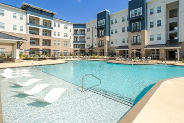 Sparkling Pool In the Midst of Town Madison