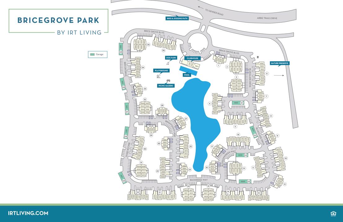 BriceGrove Park - Community Map