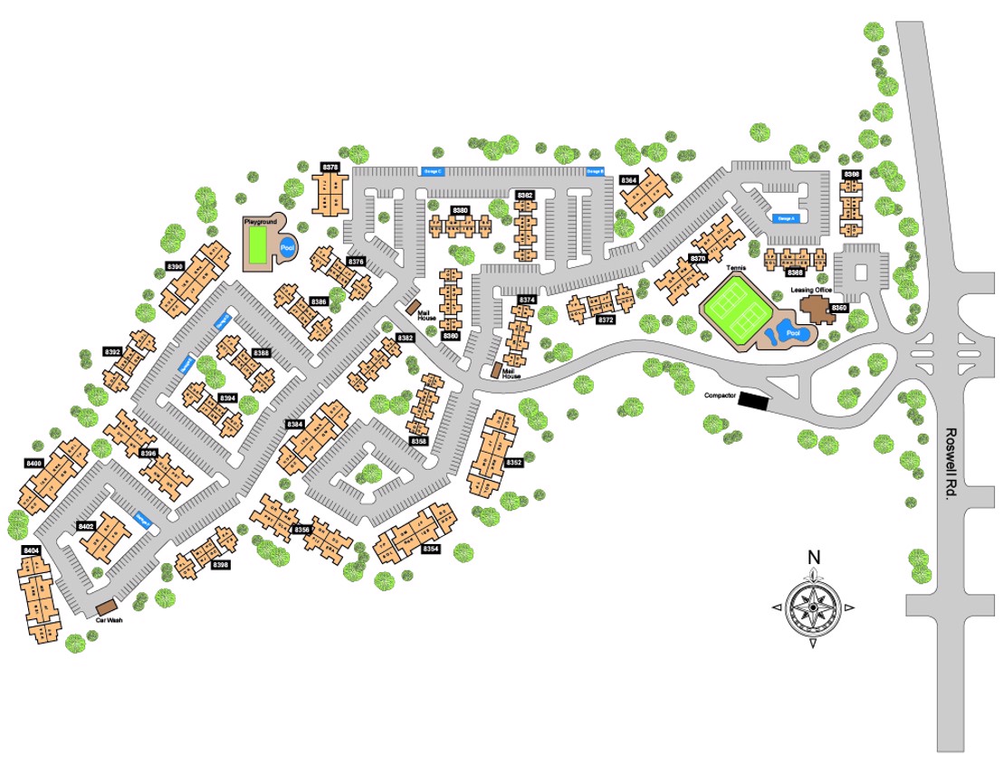 The Pointe at Canyon Ridge - Community Map