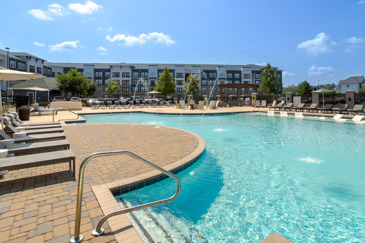 Sparkling Pool In the Midst of Town Madison
