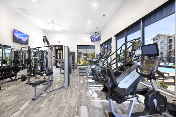 The fitness center provides residents with state-of-the-art equipment and facilities to support their health and wellness goals.