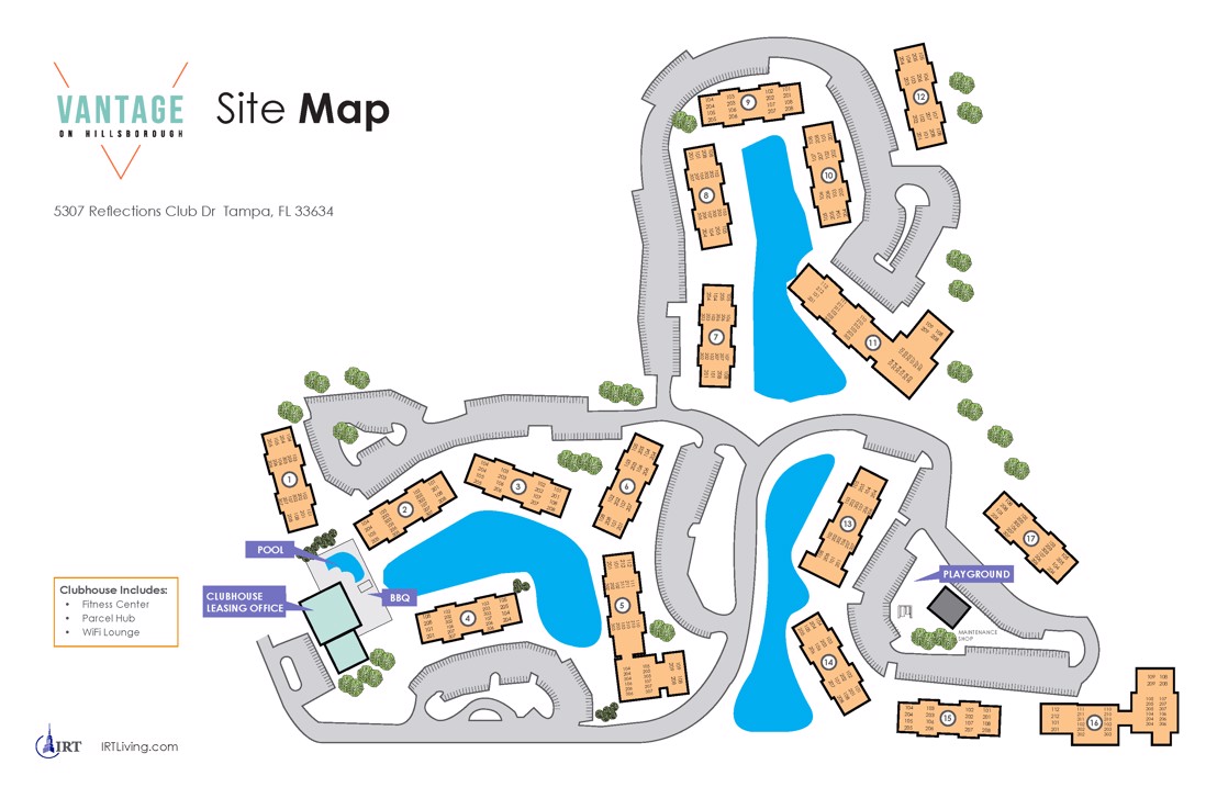 Vantage on Hillsborough - Community Map