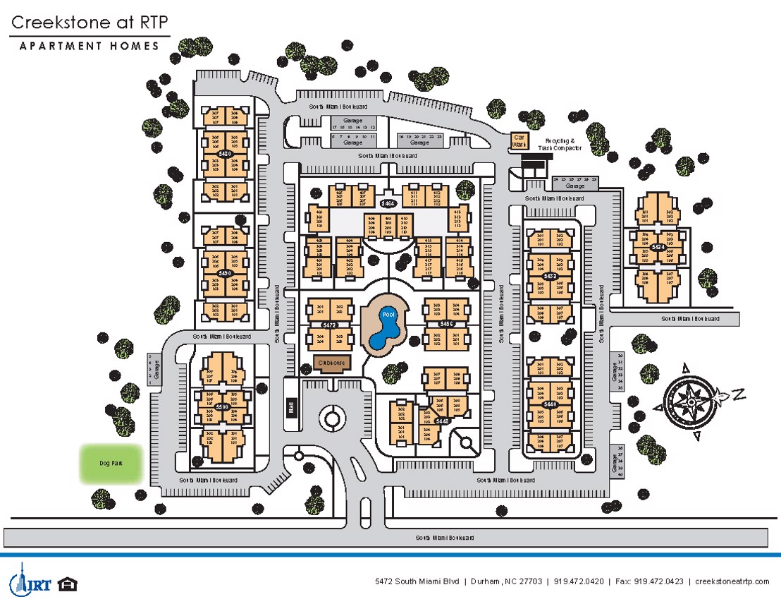 Creekstone at RTP - Community Map
