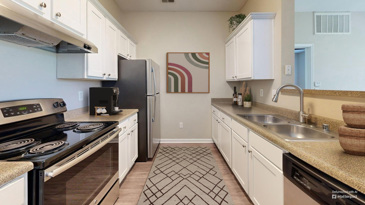 Kitchen with modern appliances