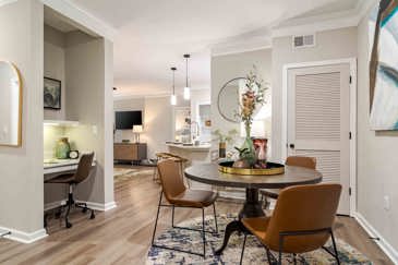 Open Floorplan Offers Dining Room and Flexible Work Space