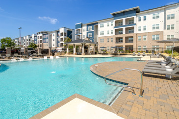 Sparkling Pool In the Midst of Town Madison