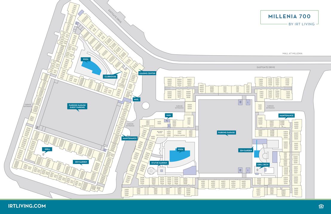 Millenia 700 - Community Map