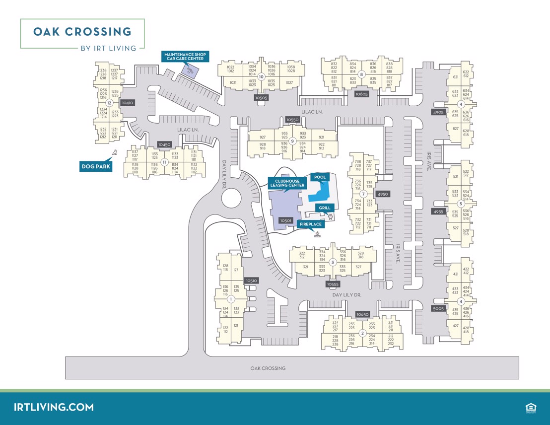 Oak Crossing - Community Map