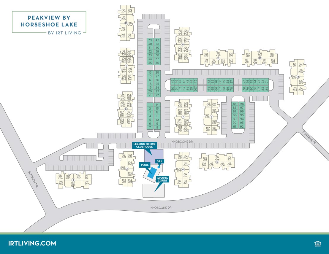 PeakView by Horseshoe Lake - Community Map