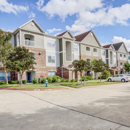 The parking lot adjacent to the apartments at Waterford Place at Riata Ranch is a convenient and accessible space to park their vehicles.