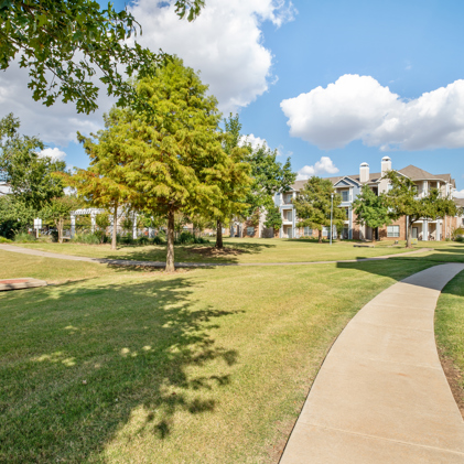 Serene landscaping throughout the community
